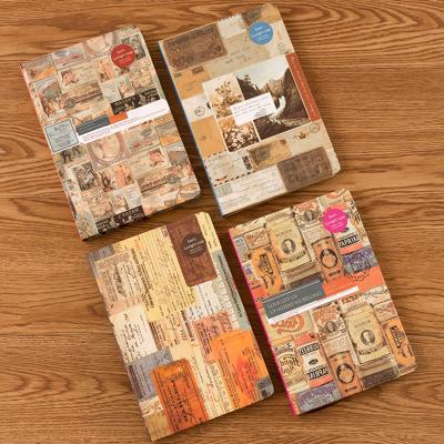 China 2022 European Paper Eco-Friendly Packing Hardcover Notebook Diary Notebook Diary Color Page Planner Vintage Notebook Custom Diary Wholesale for sale