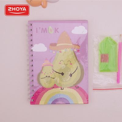 China 2021 Hot Selling High Quality Avocado DIY Cover Student Notepad Book Coil Notebooks for sale