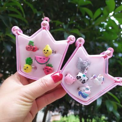 China Best MOQ Best And Resin Stainless Cute Unicorn Rings Kids Cute Stainless Steel Ring for sale