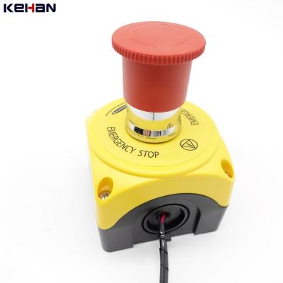 China JST 250A 8mm noodstop Industrial Push Button Switch met RJ45 bedrading Te koop