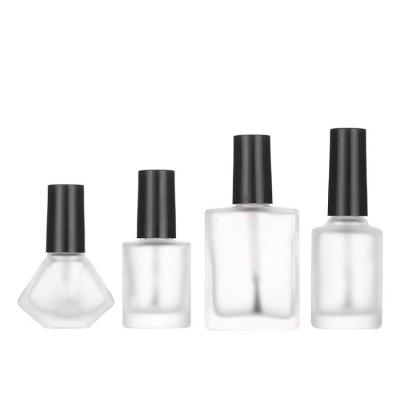 China Factory Supply Fine Workmanship Cosmetic Factory Supply Glass Clear Nail Polish Bottle For Cosmetic for sale