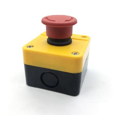 China XB2 Emergency Stop Switch Push Button Switch Control Box NO/NC Waterproof Red Mushroom Emergency Stop Push Button Switch for sale