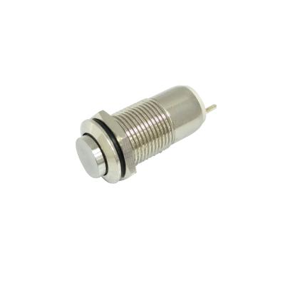 China /Latching Momentary 10MM 2pin 3pin Momentary Latching IP65 1NO Metal Power Push Button Switch for sale