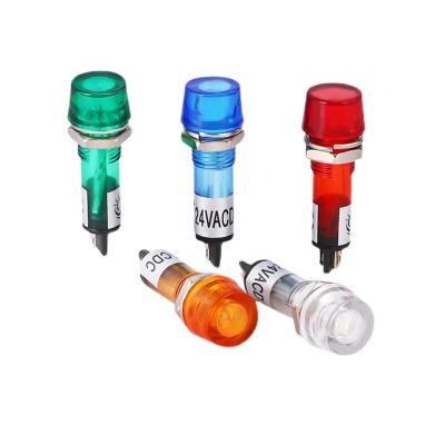 China XD10-3 12v 24v 220v Signal Lamp Indicator Light 10MM Plastic Pilot Lamp Indicator 10mm for sale