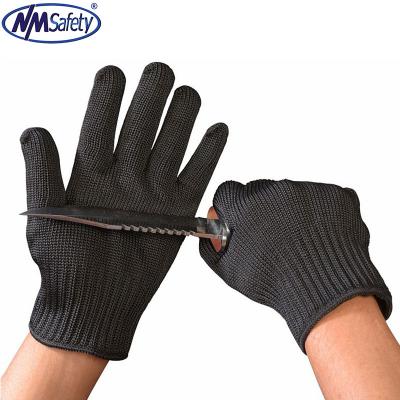 China NMSafety Anti-knife Security Protection Glove Anti-Slip Nylon and HPPE Coating Cut Resistant Safety Working Gloves for sale