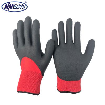 China NMsafety Durable Hot Sale Nylon And Double Layer Acrylic Coating Coated Foam PVC Work Gloves for sale