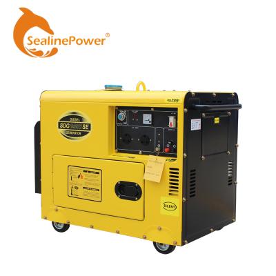 China Changzhou Factory 5KW Silent Diesel Generators SDG6500SE for sale