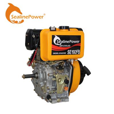 China Air Cooled Single Cylinder 4 Stroke 16HP Diesel Engine 192F Diesel Engine for sale