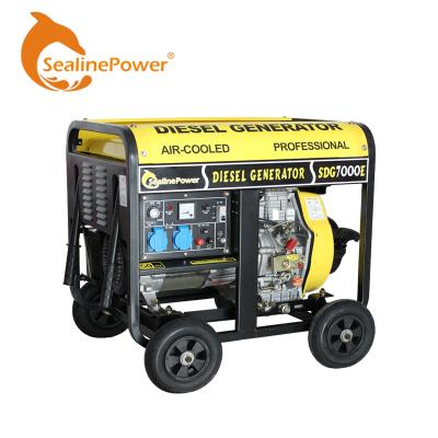 China Single Phase Air Cooled Open Type Small Diesel Generator Power 1.8KW Home Use SED2500(E) for sale