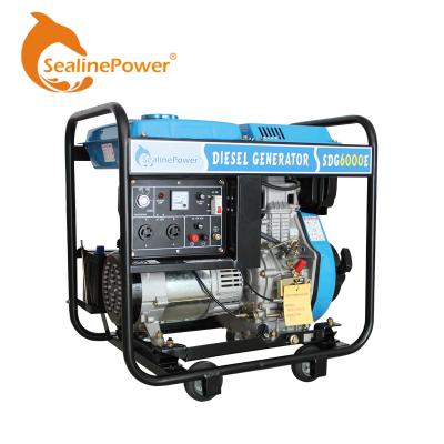 China Portable Open Type Recoil Technology 5KW 5KVA Japan Diesel Engine Generator 186F Diesel Generator Set / Electric Start for sale