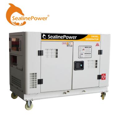 China Supper Silent Diesel Generator Set 9kw Sound Proof Diesel Generator SDG15000SE WITH EV80 DEISLE ENGINE for sale