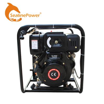 China Agricultural Irrigation Farm Water Pump 4*4 Inches Cast Iron Water Pump 186FA Diesel Engine for sale