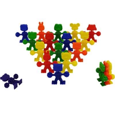 China Construction Toys Amazon Hot Sale 96 Pcs Interlocking Plastic Disc Set Educational Toys For Children for sale