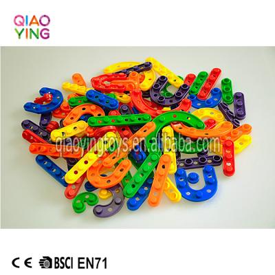 China Construction toy construction letters and numbers 180pics in bag for baby for sale