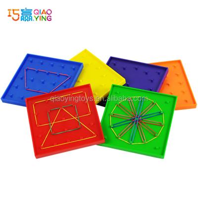 China Geometric Toys 5 Inch Geometric Board Set, Fine Motor Skills Educational Toys and STEM Easy Activity for Kids for sale