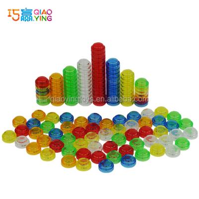 China Sorting & Counting Toys Translucent Stacking Counters, Fine Motor Skills Kids Educational Toys, Advanced Study Play Set for sale