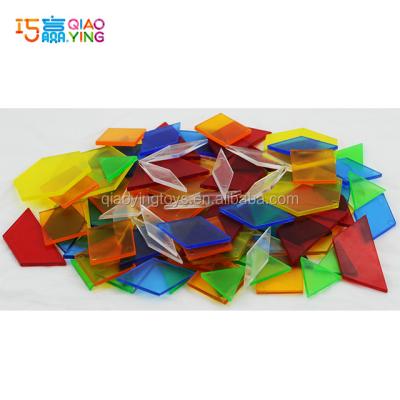 China Shapes Learning Toys Translucent Solid Model Blocks, Fine Motor Skills Kids Educational Toys, Fun and Easy Learning Play Set for sale