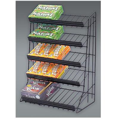 China Morden Snacks Showcase Chocolate Retail Rack Halloween Candy Shelves Rack for sale