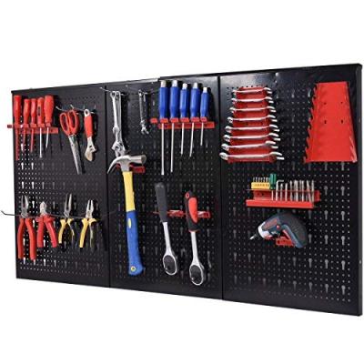 China Single Sided Storage Space Tools Shelf Tools Hanging Pegboard With Hooks for sale