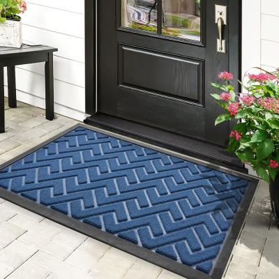 China Easy To Clean Export Quality New Bathroom Floor Interior Door Mat Polyester Fiber Door Mat for sale