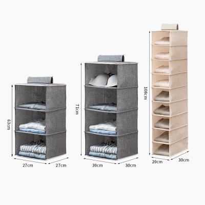 China Large Capacity Closet Organizer Clothing Storage Box Highest Performance Casual Hanging Folding Multifunctional Closet Organizer for sale