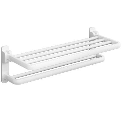 China Bathroom Towel Rack Minimalist Top Selling Aluminum Wall Mounted Multifunctional Towel Rack for sale