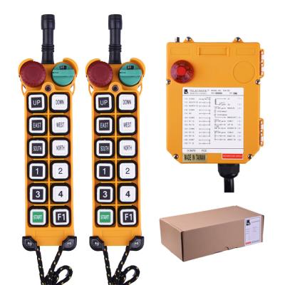 China F25-12D waterproof universal telecrane one transmitter one receiver radio hoist remote control with factory price for sale