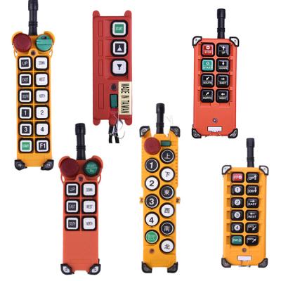 China Waterproof F21-E1 Telecrane 6 Single Button Industrial Radio Remote Control For Winch for sale