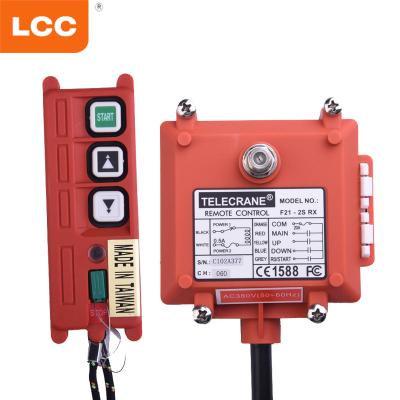 China Waterproof F21-2D 2 Buttons Double Speed ​​Industrial Radio Remote Control For Overhead Cranes for sale