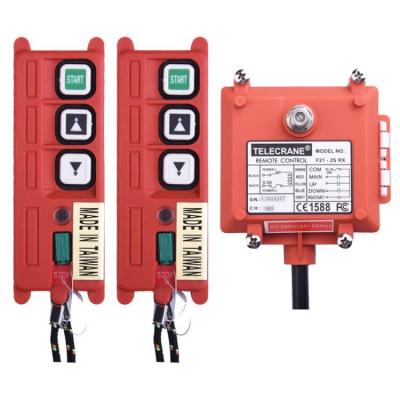 China Factory Price F21-2S Telecrane 2 Channel Single Speed ​​Controls For Cranes Truck Winch Drilling Rig Custom Industrial Remote Control for sale