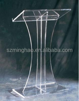 China Clear Acrylic Church Lectern Church Pulpit Podiums Design / Lecterns / Podium for sale