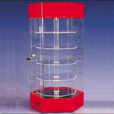 China Hot Sale Acrylic Display Stand Clear Rotating Acrylic Display Showcase , Rotating Display Stand for sale