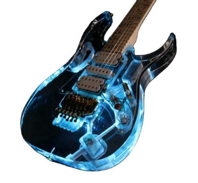 China 2020 Modern Simple Manufacturer Custom Design Clear Acrylic Transparency Guitar Body for sale