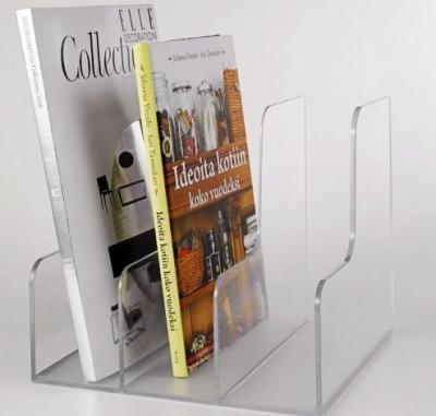 China Eco - Friendly Custom Clear Wall Mounted Acrylic Display Book Display Rack for sale