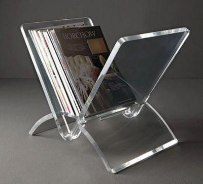 China Custom Clear Acrylic Open Book Display Stand for sale