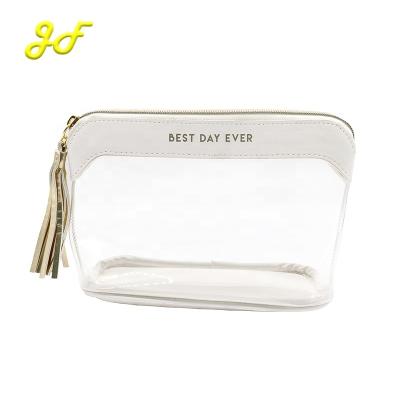 China 20 Years Factory Eco-friendly Small Portable Transparent Custom Made Women PU Cosmetic Bag Free Sample for sale