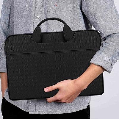 China Polyester Oxford Cloth Laptop Bag, Fits 15.6-13.3 Laptop Case For Women Men Computer Bag Briefcase Work Business Travel, Black for sale