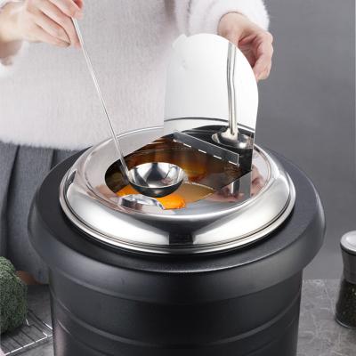 China Hotel/Cafeteria kitchen catering equipment commercial round soup kettle soup serving kettle restaurant electric soup heating warmer pot for sale