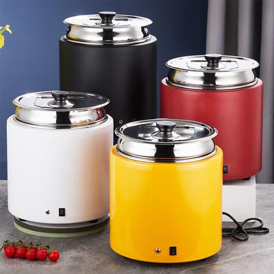 China Large Insulated Electric Hotel/Cafeteria Stainless Steel Restaurant Food Soup Kettle Pot Food Buffet Heater for sale