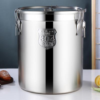 China Large Capacity Barrel Milk Beer Food Grade Container Sealed Multifunctional Viable Sealed Bucket With Lock for sale