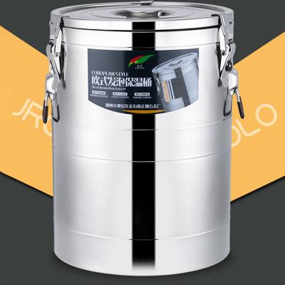 China Milk Tea Shop/Restaurant/Office/Hotel 304 Stainless Steel Commercial Storage Bucket Insulation Bucket Hot Tea Bucket Barrel for sale