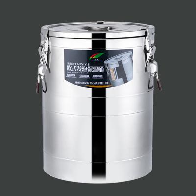 China The milk tea shop/restaurant/office/hotel the round heat insulation 304 stainless steel food bucket insulation barrel milk tea bucket with tap for sale