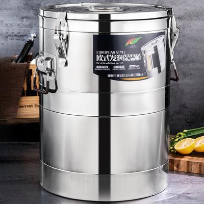 China Commercial Milk Tea Shop/Restaurant/Office/Hotel Heat Preservation Stainless Steel Water Bucket Insulated Water Drinks Milk Tea Barrel for sale