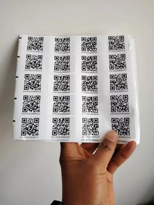 China QR-Code Aufkleber Etiketten, Kuss-Schnitt-Aufkleber, verschiedene Größen, benutzerdefinierte Aufkleber, Smart-Aufkleber zu verkaufen