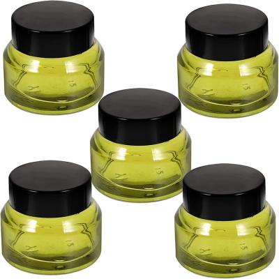 China Green Color Cosmetic Hot Sale Promotion Glass Cream Jar Cosmetic Glass Jar for sale