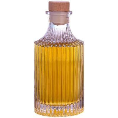 China Wine Spirit Clear Whiskey Vodka Beverage Fancy Flint Glass Bottle For Whiskey for sale