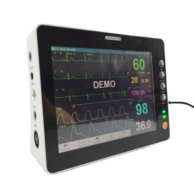 China 8 Inch Durable Vital Signs First Aid Monitor ETCO2 DIBP Vital Signs Heart Monitor zu verkaufen