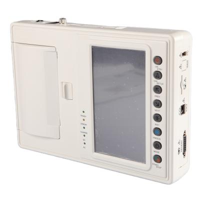 中国 Portable metal ecg machine 12 channel electrocardiogram CE ecg machine for hospital medical CE ISO ecg machine 販売のため