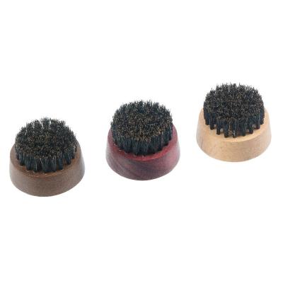 China Travel Use Boar Bristle Beard Comb Round Natural Oval Pocket Wooden Men's Wave Brush for sale