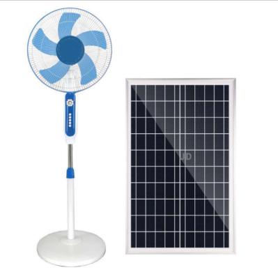 China Household Manufacturer 14 Inch 16 Inch Fan USB Plug Floor Charging Solar Fan for sale